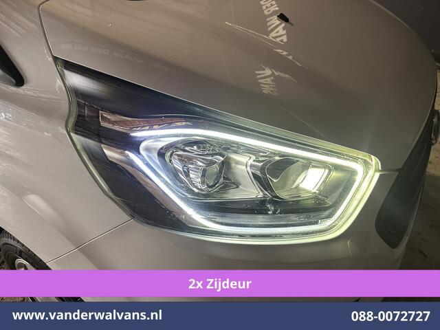 Ford TRANSIT CUSTOM 2.0 TDCI 130pk L1H1 Euro6 Airco | 2x zijdeur | Camera | Apple Carplay | LED | 2500kg Trekhaak Android Auto, Cruisecontrol, Verwarmde voorruit, Parkeersensoren, Bijrijdersbank
