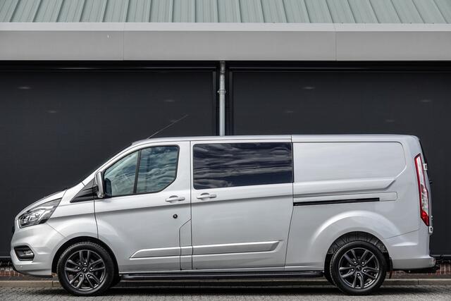 Ford TRANSIT CUSTOM L2H1 | Dubbele Cabine | 5-Persoons | 2.0Tdci 170Pk | Limited 340 | Leder | 2xSchuifdeur | Trekhaak | Raptor Grille | 18''