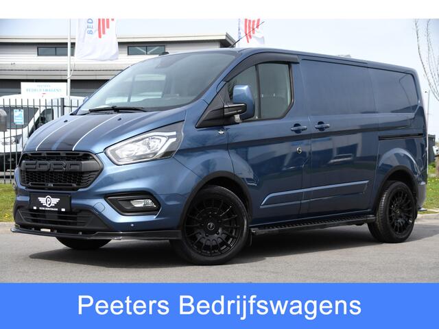 Ford TRANSIT CUSTOM 2.0 TDCI L1H1 Sport Edition Camera, Cruise, Carplay, 130pk, Sensoren, Trekhaak, Leder, LED, 2 x Schuifdeur, Stoelverwarming, Uniek!