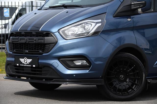 Ford TRANSIT CUSTOM 2.0 TDCI L1H1 Sport Edition Camera, Cruise, Carplay, 130pk, Sensoren, Trekhaak, Leder, LED, 2 x Schuifdeur, Stoelverwarming, Uniek!