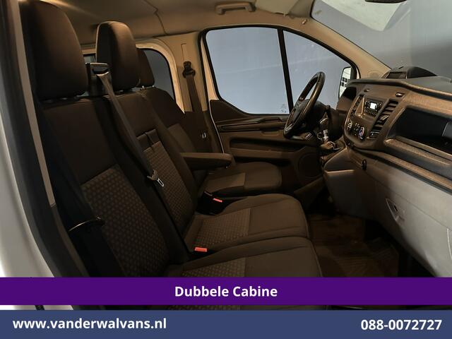 Ford TRANSIT CUSTOM 2.0 TDCI 131pk L2H1 Dubbele Cabine Euro6 Airco | 6-Zits | Cruisecontrol | 2550kg Trekhaak Verwarmde voorruit, Parkeersensoren