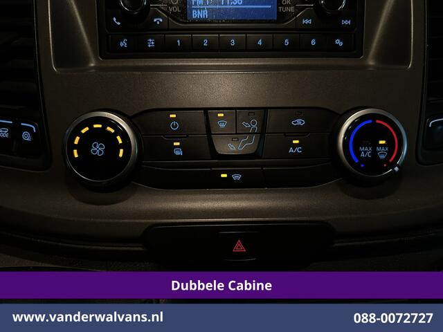 Ford TRANSIT CUSTOM 2.0 TDCI 131pk L2H1 Dubbele Cabine Euro6 Airco | 6-Zits | Cruisecontrol | 2550kg Trekhaak Verwarmde voorruit, Parkeersensoren
