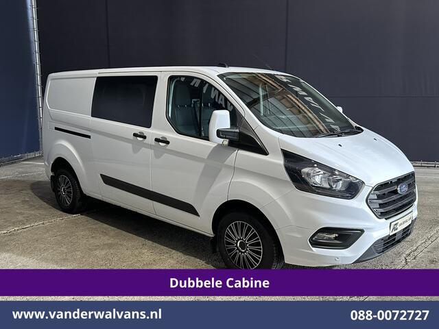 Ford TRANSIT CUSTOM 2.0 TDCI 131pk L2H1 Dubbele Cabine Euro6 Airco | 6-Zits | Cruisecontrol | 2550kg Trekhaak Verwarmde voorruit, Parkeersensoren