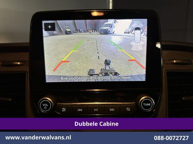 Ford TRANSIT CUSTOM 2.0 TDCI 131pk L2H1 Dubbele Cabine Euro6 Airco | 6-Zits | Camera | Apple Carplay | LED | Cruisecontrol 2540kg Trekhaak, Android Auto, Verwarmde voorruit, Parkeersensoren