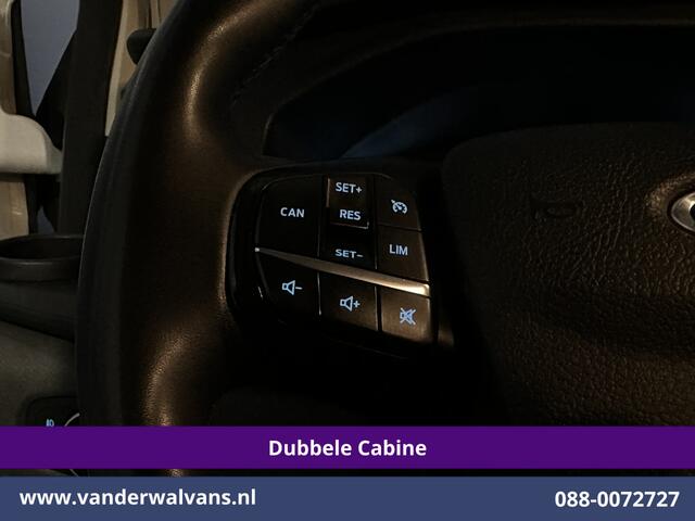 Ford TRANSIT CUSTOM 2.0 TDCI 131pk L2H1 Dubbele Cabine Euro6 Airco | 6-Zits | Camera | Apple Carplay | LED | Cruisecontrol 2540kg Trekhaak, Android Auto, Verwarmde voorruit, Parkeersensoren