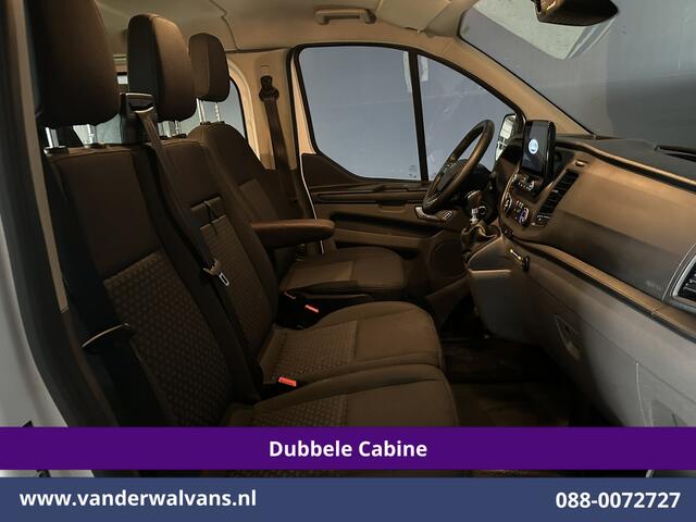 Ford TRANSIT CUSTOM 2.0 TDCI 131pk L2H1 Dubbele Cabine Euro6 Airco | 6-Zits | Camera | Apple Carplay | LED | Cruisecontrol 2540kg Trekhaak, Android Auto, Verwarmde voorruit, Parkeersensoren