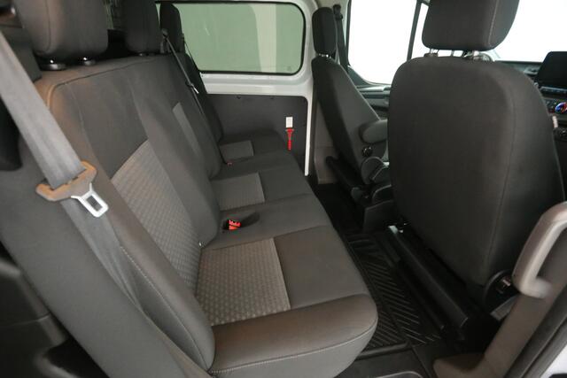 Ford TRANSIT CUSTOM 2.0 TDCI L2H1 | Dubbele Cabine | Airco | Cruise | Trekhaak | Carplay | Parkeersens.
