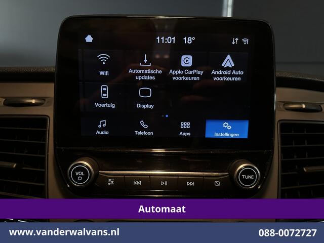 Ford TRANSIT CUSTOM 2.0 TDCI 131pk Automaat L2H1 Euro6 Airco | Camera | Apple Carplay | Cruisecontrol | LED | Trekhaak Android Auto, Parkeersensoren, Bijrijdersbank
