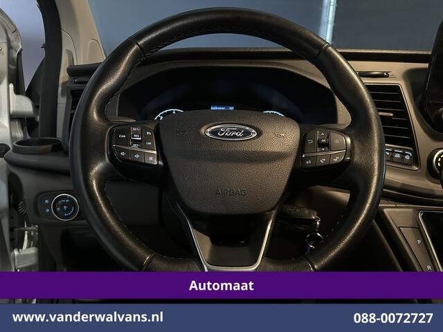 Ford TRANSIT CUSTOM 2.0 TDCI 131pk Automaat L2H1 Euro6 Airco | Camera | Apple Carplay | Cruisecontrol | LED | Trekhaak Android Auto, Parkeersensoren, Bijrijdersbank