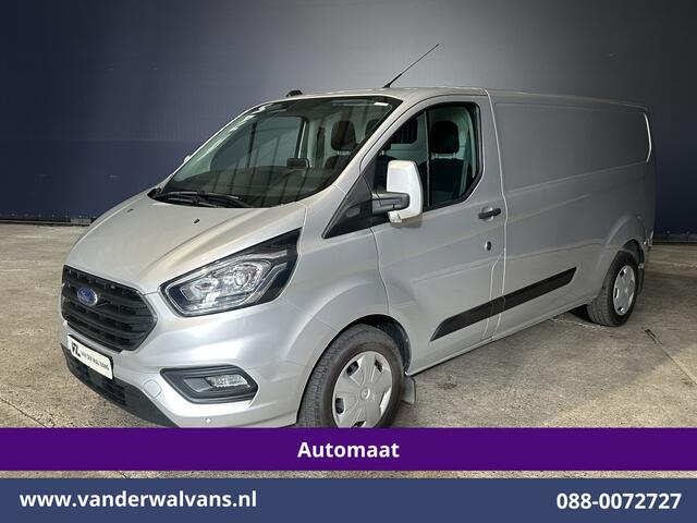 Ford TRANSIT CUSTOM 2.0 TDCI 131pk Automaat L2H1 Euro6 Airco | Camera | Apple Carplay | Cruisecontrol | LED | Trekhaak Android Auto, Parkeersensoren, Bijrijdersbank