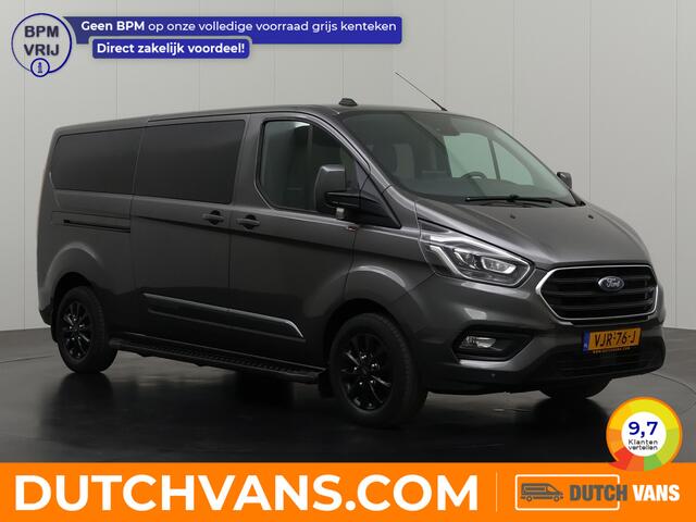 Ford TRANSIT CUSTOM 2.0TDCI Lang Platinum Edition Dubbele Cabine | Bomvol !! | Leder | Trekhaak | 2xSchuifdeur