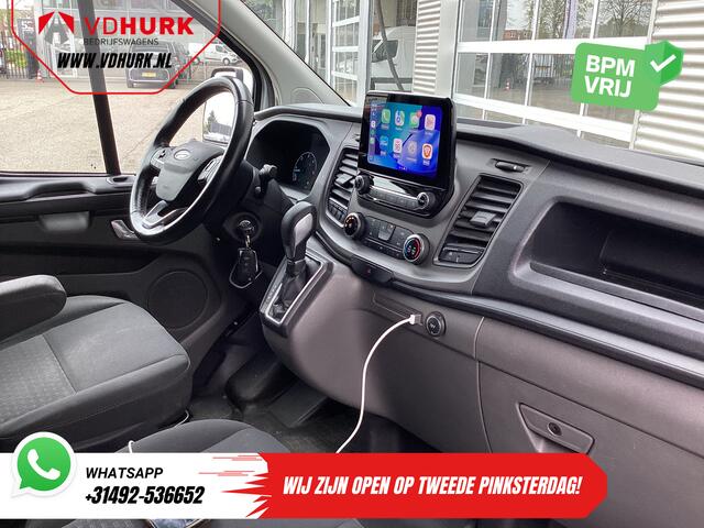 Ford TRANSIT CUSTOM 2.0 TDCI 130 pk Aut. L2 2x Schuifdeur/ Standkachel/ Stoelverw./ Carplay/ Airco/ Cruise/ PDC/ DAB/ Trekhaak