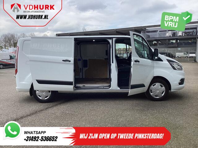 Ford TRANSIT CUSTOM 2.0 TDCI 130 pk Aut. L2 2x Schuifdeur/ Standkachel/ Stoelverw./ Carplay/ Airco/ Cruise/ PDC/ DAB/ Trekhaak