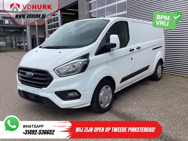 Ford TRANSIT CUSTOM 2.0 TDCI 130 pk Aut. L2 2x Schuifdeur/ Standkachel/ Stoelverw./ Carplay/ Airco/ Cruise/ PDC/ DAB/ Trekhaak