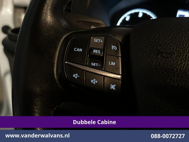 Ford TRANSIT CUSTOM 2.0 TDCI 131pk L2H1 Dubbele Cabine Inrichting Euro6 Airco | 5-Zits | Camera | Cruisecontrol | LED Parkeersensoren, Stoelverwarming, Achterklep, Dakdragers
