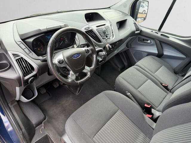 Ford TRANSIT CUSTOM 2.0 TDCI Euro 6 Limited- 3 Pers, Clima, Cruise, Park Assist, Grijs Kenteken