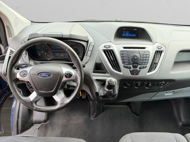 Ford TRANSIT CUSTOM 2.0 TDCI Euro 6 Limited- 3 Pers, Clima, Cruise, Park Assist, Grijs Kenteken