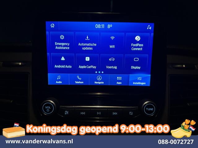 Ford TRANSIT CUSTOM 2.0 TDCI 170pk L2H1 Dubbele Cabine Euro6 Airco | 6-Zits | Camera | Navigatie | LED | Apple Carplay Android Auto, Cruisecontrol, Stoelverwarming, Verwarmde voorruit, Parkeersensoren, 2800kg trekvermogen, Dakdragers