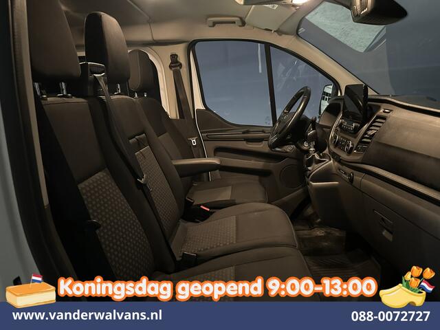 Ford TRANSIT CUSTOM 2.0 TDCI 170pk L2H1 Dubbele Cabine Euro6 Airco | 6-Zits | Camera | Navigatie | LED | Apple Carplay Android Auto, Cruisecontrol, Stoelverwarming, Verwarmde voorruit, Parkeersensoren, 2800kg trekvermogen, Dakdragers