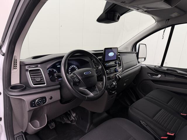 Ford TRANSIT CUSTOM 2.0TDCI 130PK Limited | 2xSchuifdeur | Kastinrichting | Navigatie | Airco | Cruise | Trekhaak | 3-Zits