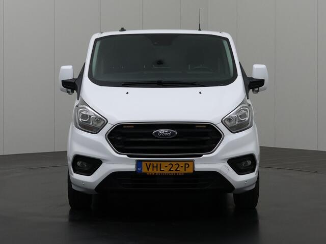 Ford TRANSIT CUSTOM 2.0TDCI 130PK Limited | 2xSchuifdeur | Kastinrichting | Navigatie | Airco | Cruise | Trekhaak | 3-Zits