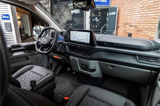 Ford TRANSIT CUSTOM 300 2.0 TDCI L2H1 Limited DC | BPM VRIJ | Dubbel Cabine | Elec schuifdeuren | ACC | Blind Spot | 360 Camera | CarPlay | Navigatie | Stoelverwarming | 5-Zitter | BPM Vrij