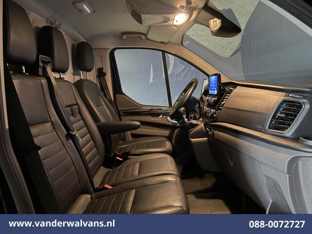 Ford TRANSIT CUSTOM 2.0 TDCI 131pk L2H1 Trail Edition Euro6 Airco | Imperiaal | Camera | Navigatie | 2800kg Trekhaak | LED Apple Carplay, Cruisecontrol, Stoelverwarming, Verwarmde voorruit, Leder, LM velgen, Parkeersensoren, Bijrijdersbank