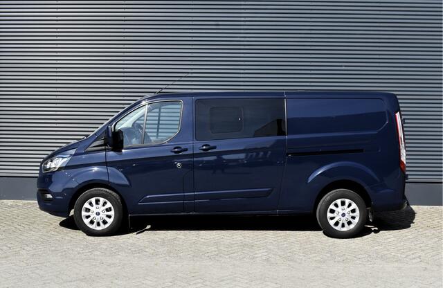 Ford TRANSIT CUSTOM 320 2.0 TDCI L2H1 Limited DC 2x ZIJDEUR - CARPLAY - KLIMA - CRUISE - PDC V+A