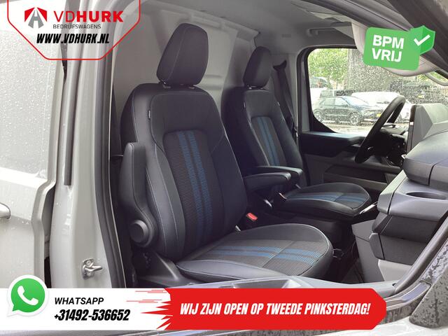 Ford TRANSIT CUSTOM E-Transit Sport L2 330km WLTP LED/ 2x Schuifdeur/ Adapt.Cruise/ Elek.Stoel/ Standkachel/ Stoelverw./ Carplay/ Navi/ Camera/ Climate/ 19" LMV