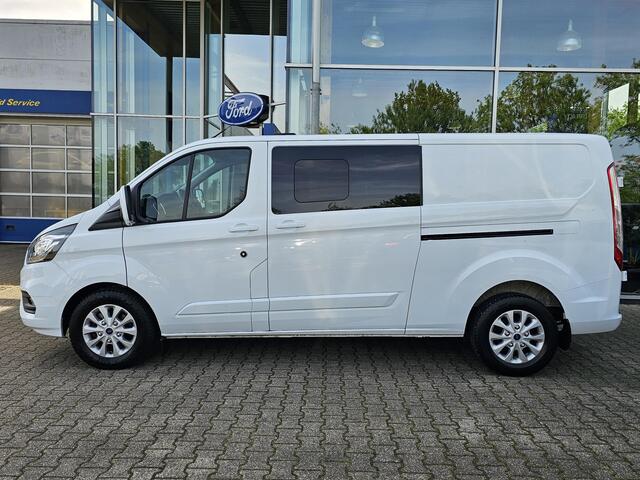 Ford TRANSIT CUSTOM 320 2.0 TDCI L2H1 Limited DC | 170pk Automaat | Dubbele Cabine | Trekkhaak | Dubbele Schuifdeur | Camare | Stoelverwarming