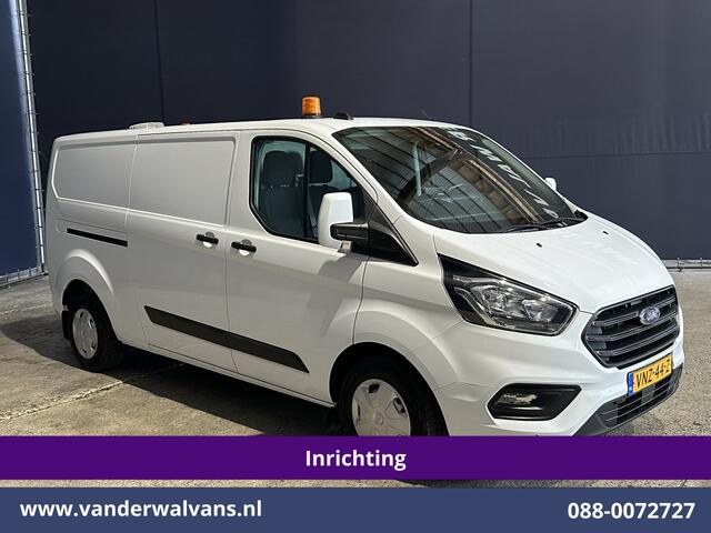 Ford TRANSIT CUSTOM 2.0 TDCI 131pk L2H1 Inrichting Euro6 Airco | LED | Cruisecontrol | Stoelverwarming Verwarmde voorruit, Parkeersensoren, Bijrijdersbank, 2800kg trekvermogen