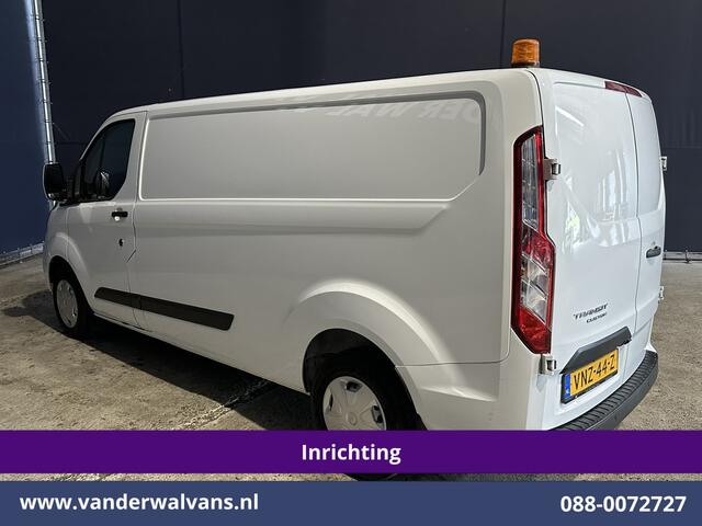 Ford TRANSIT CUSTOM 2.0 TDCI 131pk L2H1 Inrichting Euro6 Airco | LED | Cruisecontrol | Stoelverwarming Verwarmde voorruit, Parkeersensoren, Bijrijdersbank, 2800kg trekvermogen