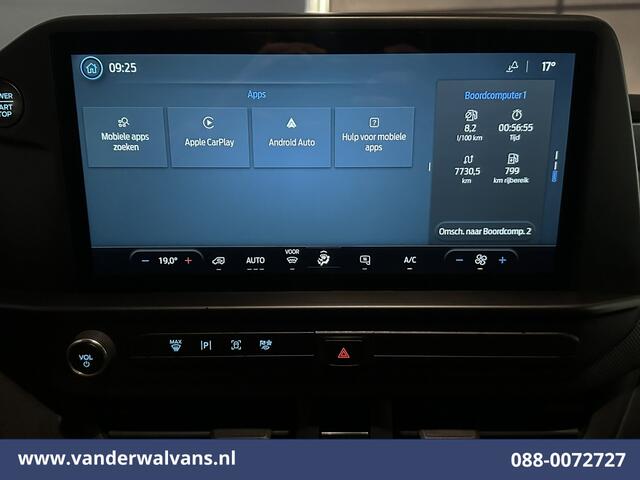 Ford TRANSIT CUSTOM 2.0 TDCI 136pk L2H1 Euro6 Airco | Camera | Apple Carplay | LED | Cruisecontrol Android Auto, Verwarmde voorruit, Parkeersensoren, Bijrijdersbank, 2740kg trekvermogen