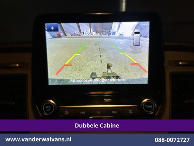 Ford TRANSIT CUSTOM 2.0 TDCI 131pk L2H1 Dubbele Cabine Euro6 Airco | 6-Zits | Camera | Navigatie | Apple Carplay | LED | Cruisecontrol Android Auto, Parkeersensoren, 2800kg Trekhaak, Dakdragers
