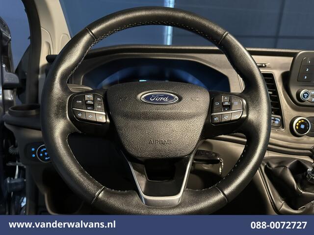 Ford TRANSIT CUSTOM 2.0 TDCI 131pk L2H1 Euro6 Airco | Camera | LED | Cruisecontrol | 2800kg Trekhaak Verwarmde voorruit, Parkeersensoren, Bijrijdersbank
