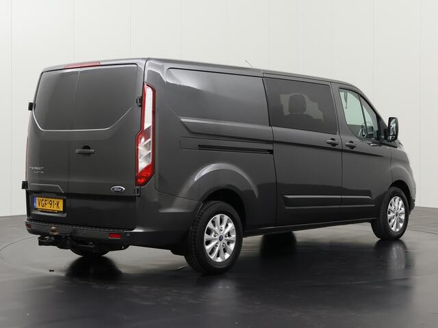 Ford TRANSIT CUSTOM 2.0TDCI 170PK Dubbele Cabine Limited | 2xSchuifdeur | 2800Kg Trekhaak | Navigatie | Multimedia | Airco | Cruise