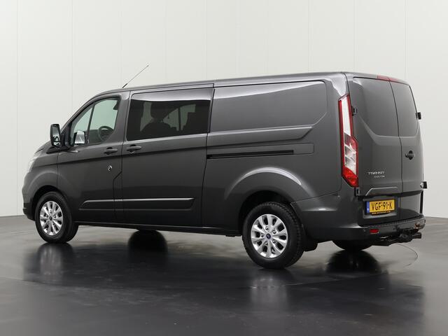 Ford TRANSIT CUSTOM 2.0TDCI 170PK Dubbele Cabine Limited | 2xSchuifdeur | 2800Kg Trekhaak | Navigatie | Multimedia | Airco | Cruise