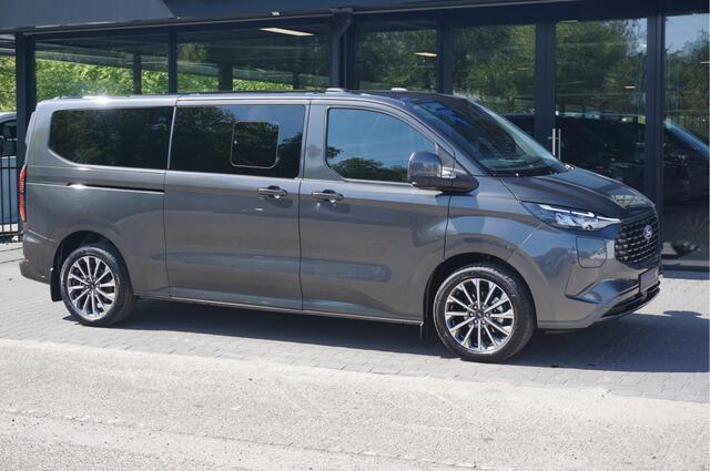 Ford TRANSIT CUSTOM Tourneo 340L 2.5 PHEV 233PK Dubbel Cabine PRIJS INCL. BPM Leder, 19" LM, B&O, Elek. Schuifeur, Pano, Trekhaak!! NR. TR7
