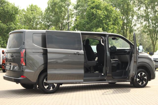 Ford TRANSIT CUSTOM E-Transit 320 L2H1 Trend 71kWh 218pk DC Automaat | Trekgewicht 2300kg | L+R Zijdeur | Keyless | Carplay/Android | Stoel+Stuurvwer. | Lease 771,- p/m
