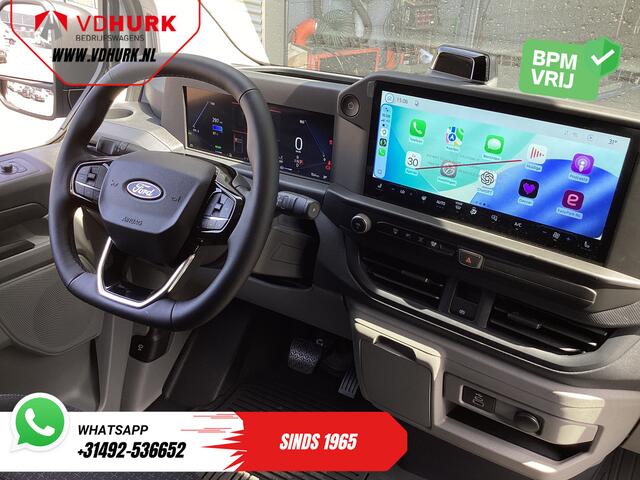 Ford TRANSIT CUSTOM E-Transit L2 330 km WLTP Garantie t/m 2028/ LED/ Snellader/ Standkachel/ Stoelverw./ Stuurverw./ Carplay/ Camera/ PDC/ Climate/ Cruise
