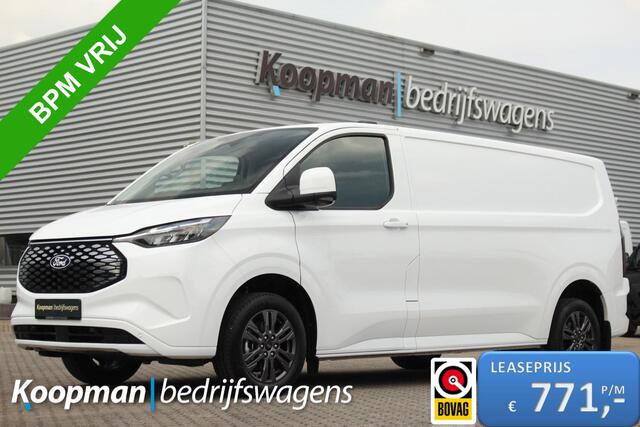 Ford TRANSIT CUSTOM E-Transit 340 L2H1 Limited | 71 kWh | 160kW/218pk | Driver Assist | Adap. Cruise | Camera | Carplay/Android | Lease 771,- p/m