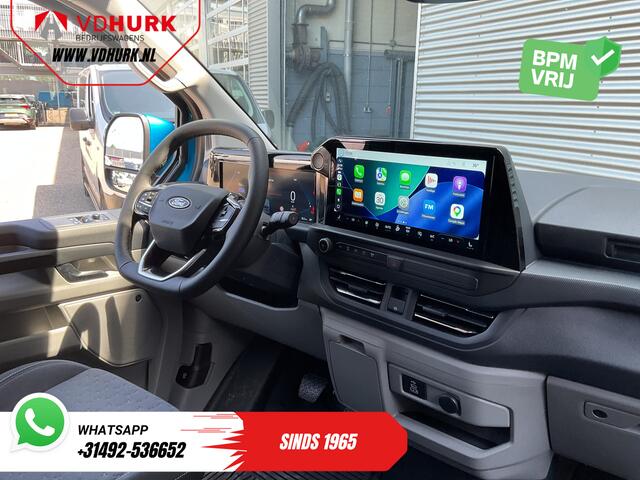 Ford TRANSIT CUSTOM E-Transit 218 pk 330 km WLTP L2 Limited B&O/ Adapt.Cruise/ Elek.Trekhaak/ Standkachel/ Stoelverw./ Stuurverw./ Carplay/ Navi/ 360.Camera/ Climate