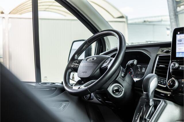 Ford TRANSIT CUSTOM 320 2.0 TDCI L2H1 Limited DC | Marge | BTW Vrij | Dubbel cabine | CarPlay | Camera | Lederen bekleding | Elek stoelen | Trekhaak | Nieuwe APK