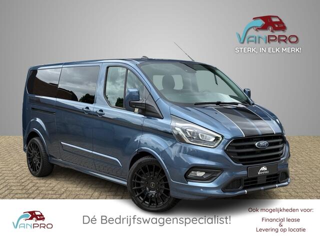 Ford TRANSIT CUSTOM Sport 2.0 TDCI 185PK Lang Dubbelcabine/ 2x schuifdeur / LED / Stoelverwarming / Navi / Carplay / Cruise / Airco / Camera / PDC /