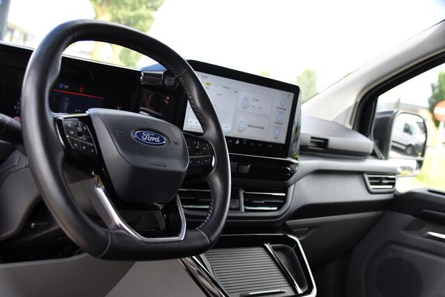 Ford TRANSIT CUSTOM 300 2.0 TDCI L2H1 Black Edition Full Options! Adaptieve Cruise, Virtual, Camera, LED, Carplay, 170pk, Trekhaak, Stuurverwarming, Automaat, Stoelverwarming, Uniek!