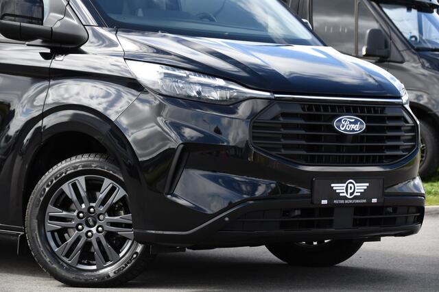 Ford TRANSIT CUSTOM 300 2.0 TDCI L2H1 Black Edition Full Options! Adaptieve Cruise, Virtual, Camera, LED, Carplay, 170pk, Trekhaak, Stuurverwarming, Automaat, Stoelverwarming, Uniek!