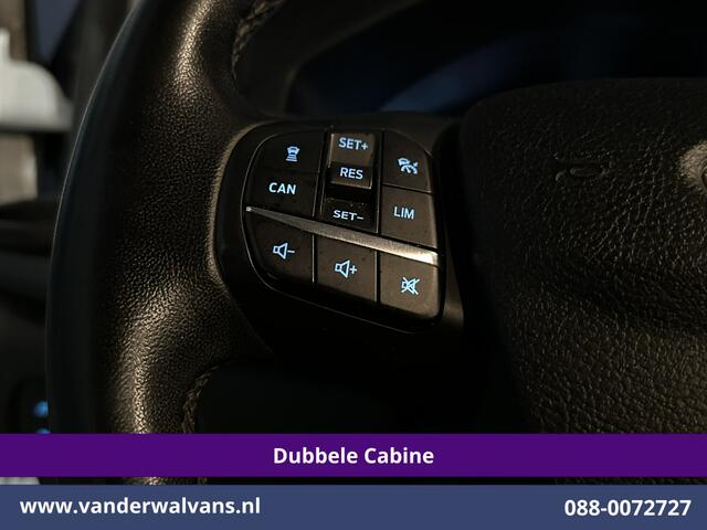 Ford TRANSIT CUSTOM 2.0 TDCI 170pk L2H1 Dubbele Cabine Euro6 Airco | 5-zits | Camera | Xenon | Navigatie | Cruisecontrol Android Auto, Parkeersensoren, Stoelverwarming, Verwarmde Voorruit, 2800kg trekvermogen