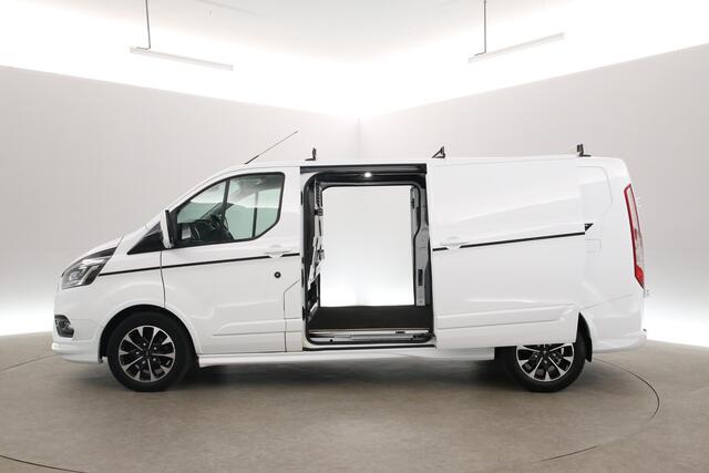 Ford TRANSIT CUSTOM 2.0 TDCI L1H1 Sport 185PK | Automaat | Airco | Cruise | Camera | Carplay | 3 Zits | 2xSchuifdeur | Trekhaak
