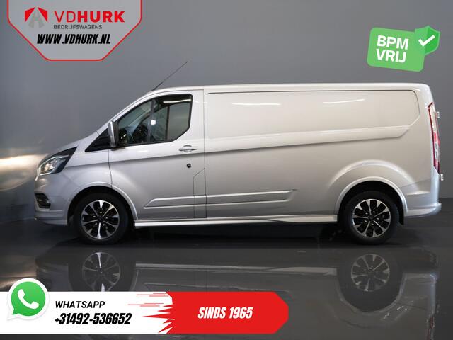 Ford TRANSIT CUSTOM Sport 2.0 TDCI Aut. 170 pk L2 DB-Riem VV/ Carplay/ Alarm III/ Stoelverw./ Navi/ Airco/ Camera/ Cruise/ PDC/ Trekhaak