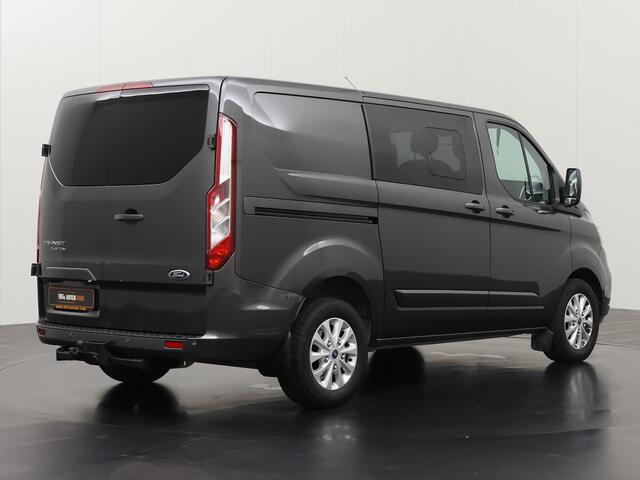 Ford TRANSIT CUSTOM 2.0TDCi 130PK Limited Dubbele Cabine | 2xSchuifdeur | Navigatie | Camera | Airco | Cruise | Trekhaak